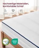 VASAGLE Kaltschaummatratze Gel-Memory-Schaum 16 cm H3 7-Zonen Bild 5
