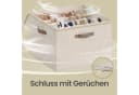 SONGMICS Schuhbox Stapelbar Beige Transparent 2er Set Bild 5