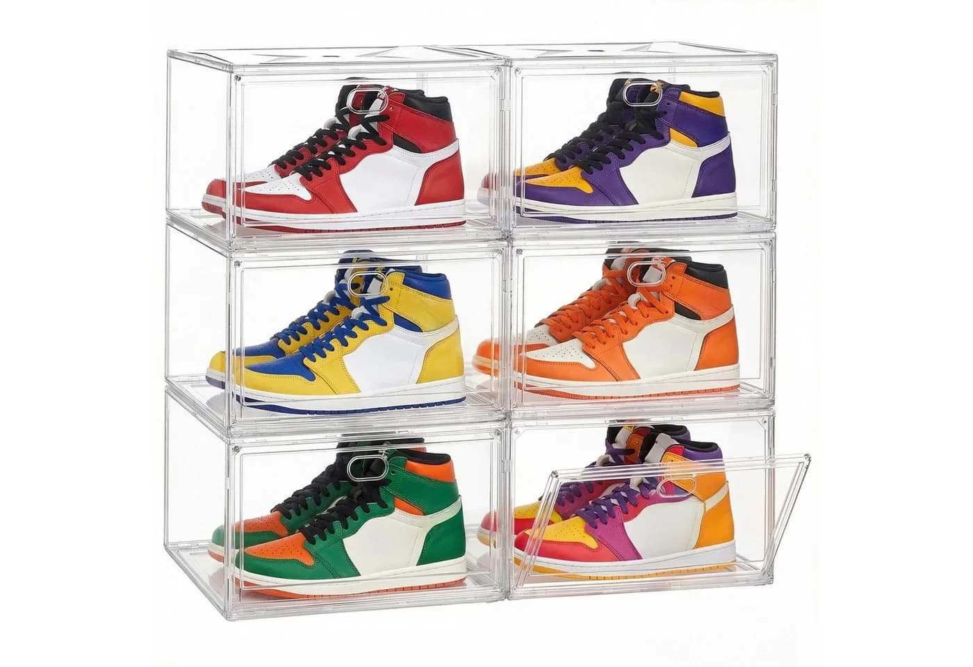 SONGMICS Schuhbox Set Transparent Stapelbar - Bild 2