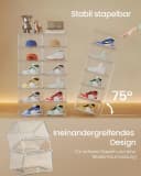SONGMICS Schuhbox Set Transparent Stapelbar Bild 5