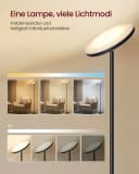 VASAGLE LED-Stehlampe Mattschwarz mit Fernbedienung und Timer Bild 4