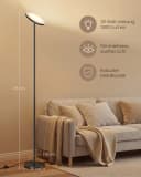 VASAGLE LED-Stehlampe Mattschwarz mit Fernbedienung und Timer Bild 5