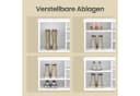 VASAGLE Schuhbank Sitzbank Weiß 6 Fächer Stauraum Bild 4