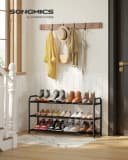 SONGMICS Schuhregal Metall Schwarz Ausziehbar Bild 1