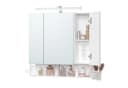 VASAGLE Spiegelschrank mit LED, Steckdosen und drehbarer Funktion Bild 2