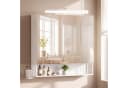 VASAGLE Spiegelschrank mit LED, Steckdosen und drehbarer Funktion Bild 3