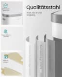 SONGMICS Sensor-Mülleimer 50L Edelstahl Softclose Deckel Bild 5