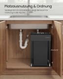SONGMICS Mülleimer Küche Ausziehbar Schwarz 20L Bild 3