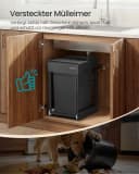 SONGMICS Mülleimer Küche Ausziehbar Schwarz 20L Bild 5
