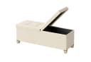 SONGMICS Sitzhocker Sitzbank mit Stauraum Hellbeige Bild 2