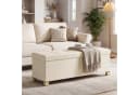SONGMICS Sitzhocker Sitzbank mit Stauraum Hellbeige Bild 3