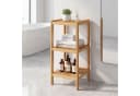 SONGMICS Bambusregal 3 Ebenen Beige Standregal Bild 1