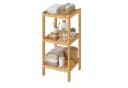 SONGMICS Bambusregal 3 Ebenen Beige Standregal Bild 2