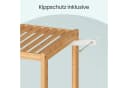 SONGMICS Bambusregal 3 Ebenen Beige Standregal Bild 5