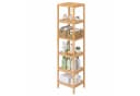 SONGMICS Bambusregal 3-Ebenen Standregal Naturbeige Bild 2