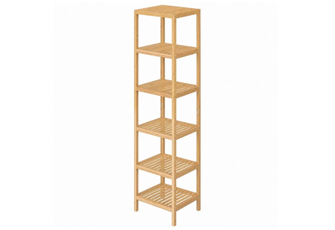 SONGMICS Bambusregal 3-Ebenen Standregal Naturbeige - Bild 4