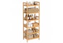 SONGMICS Bambusregal Standregal Naturfarben Bild 2