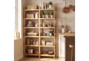 SONGMICS Bambusregal Standregal Naturfarben Bild 3