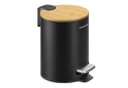 SONGMICS Kosmetikeimer Softclose-Deckel Bambus Stahl Bild 2