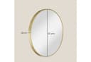 SONGMICS Wandspiegel rund in Gold mit Metallrahmen Bild 5