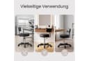SONGMICS Arbeitshocker Rollhocker Schwarz höhenverstellbar mit Rückenlehne Bild 5