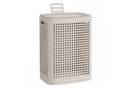 SONGMICS Wäschesammler mit Deckel Beige Plastik schmal Bild 2