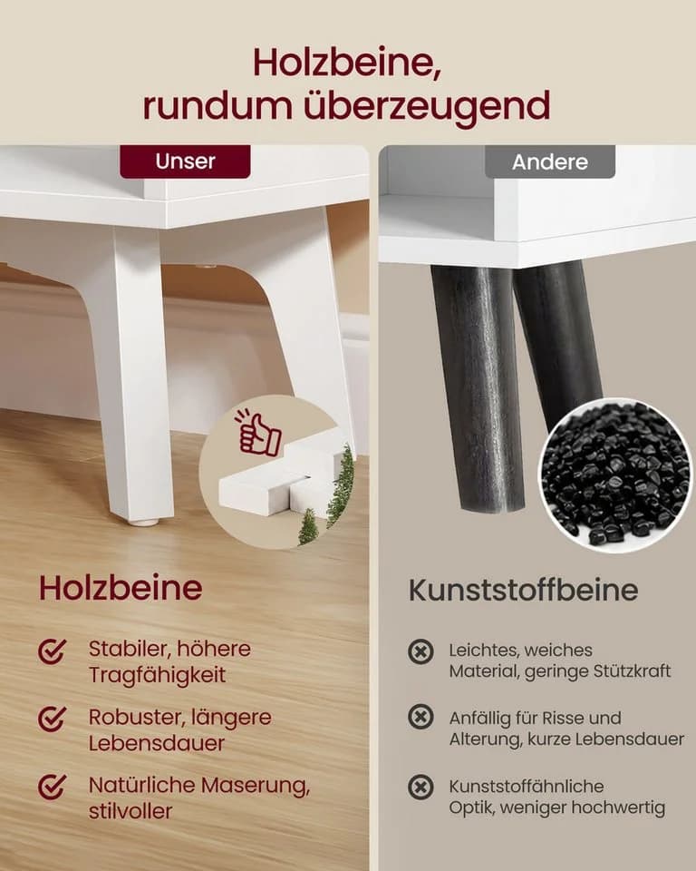 VASAGLE Bücherregal Standregal 8 Fächer Würfelregal Aufbewahrungsregal Weiß - Bild 4