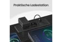 SONGMICS Nachttisch 2er Set mit LED und Ladefunktion Schwarz Bild 4