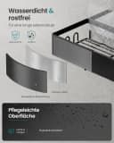 SONGMICS Duschablage Duschregal Schwarz Ohne Bohren Stahl 2er Set Bild 4