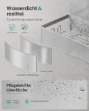 SONGMICS Duschablage 2er Set Grau ohne Bohren Bild 4