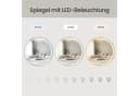 SONGMICS LED Badspiegel Rund Weiß Einstellbare Helligkeit Bild 5