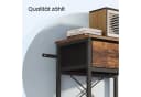 SONGMICS Nachtschrank mit Stoffschublade und Ablage Braun Bild 5