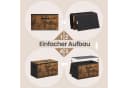 SONGMICS Aufbewahrungsbox 6er Set mit Griffen Braun Vliesstoff Bild 5