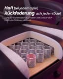 SONGMICS Gaming Stuhl Schwarz mit Fußstütze und Lendenkissen Bild 4