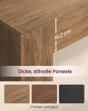 VASAGLE Konsolentisch Warmbraun U-Form Spanplatte Bild 4