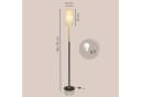 VASAGLE Stehlampe Mattschwarz höhenverstellbar mit Fußtaster Bild 3