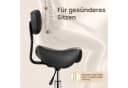 SONGMICS Sattelhocker Arbeitshocker Schwarz Höhenverstellbar Bild 4