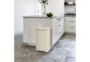 SONGMICS Tretmülleimer Küche 40L Stahl Softclose Beige Bild 3