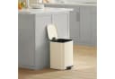 SONGMICS Tretmülleimer 20L Sandbeige mit Inneneimer Bild 3