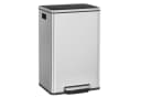 SONGMICS Mülleimer 50 L mit Pedal, Edelstahl Silbern Bild 2