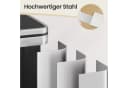 SONGMICS Mülleimer 50 L mit Pedal, Edelstahl Silbern Bild 5
