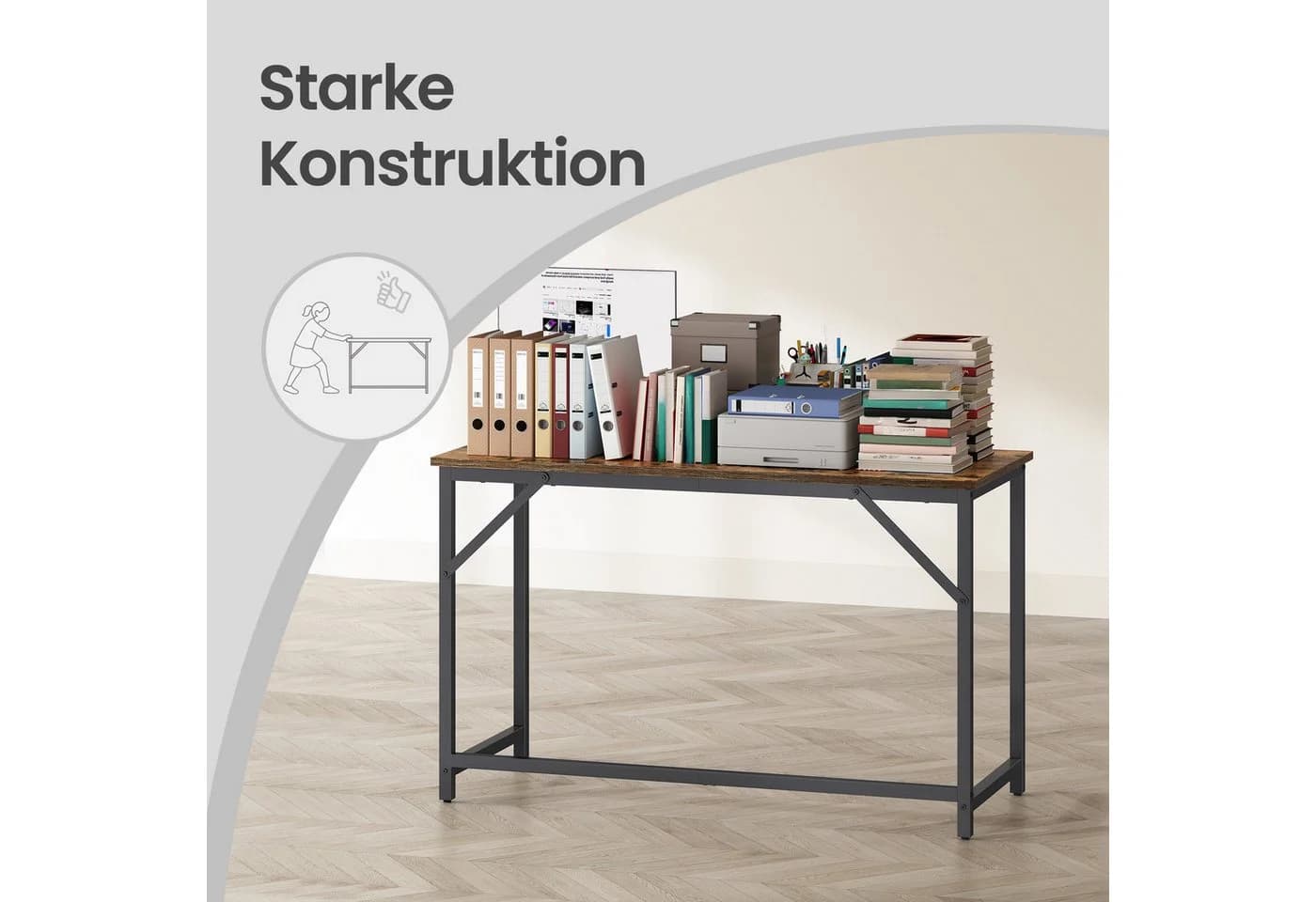 VASAGLE Computertisch 120x50 cm Stahlgestell - Bild 5