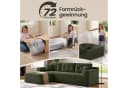 VASAGLE Ecksofa mit Chaiselongue, Cord, vakuumverpackt, Schlafsofa Bild 3