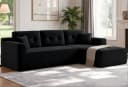 VASAGLE Ecksofa modulares Sofa 244 cm breit mit Chaiselongue Bild 2