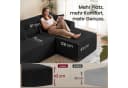 VASAGLE Ecksofa modulares Sofa 244 cm breit mit Chaiselongue Bild 4