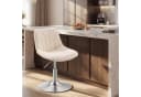VASAGLE Barhocker höhenverstellbar 360° drehbar Warmweiß Grau Bild 1