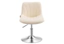 VASAGLE Barhocker höhenverstellbar 360° drehbar Warmweiß Grau Bild 2