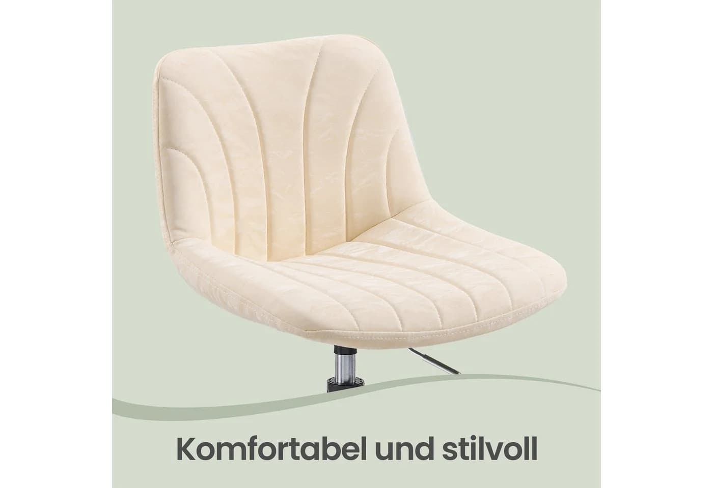 VASAGLE Barhocker höhenverstellbar 360° drehbar Warmweiß Grau - Bild 4