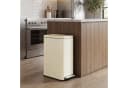 SONGMICS Mülleimer Küche 50L mit Pedal Softclose Creme Bild 3