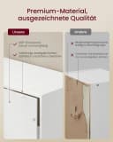 VASAGLE Bücherregal 5-stöckig Weiß mit Tür und offenen Fächern Bild 5